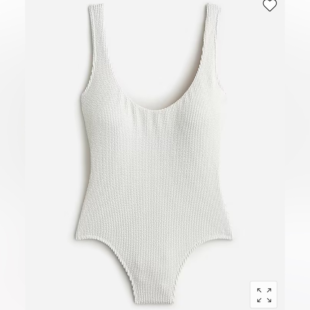 J.Crew Scrunchie classic scoopneck one-piece